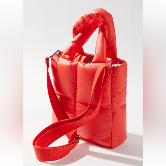 Urban Outfitters Handbags - NWT UO Puffer Quilted Tote Crossbody Bag Y2K 90s Coral